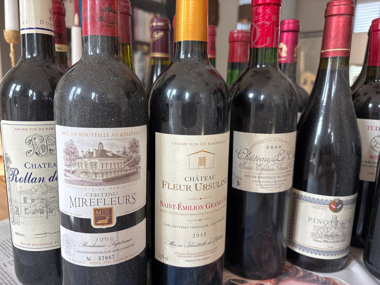 Diverse collectie Franse rode wijnen - Bordeaux & Saint-Émil, Verzamelen, Ophalen, Gebruikt, Frankrijk, Rode wijn