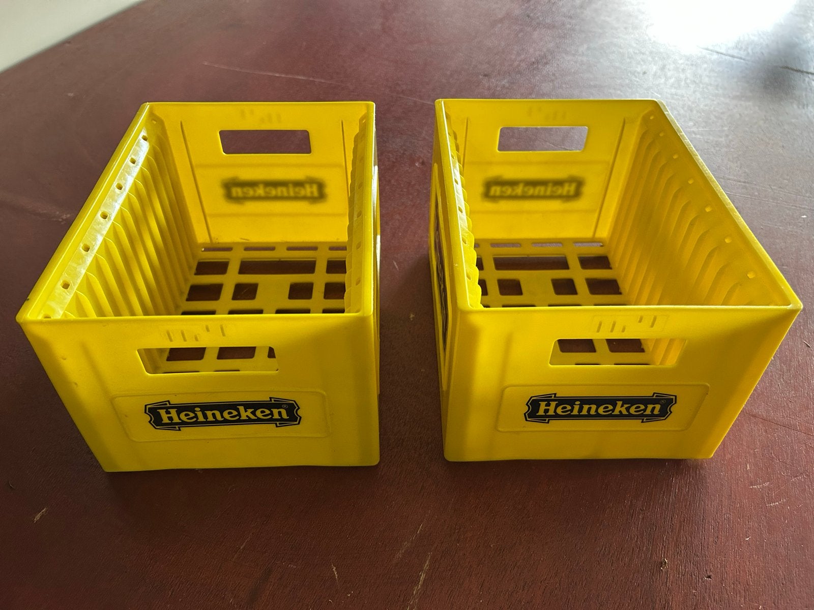 2x Heineken bierkratjes - cd opbergrekjes, Ophalen, Gebruikt, Overige typen, Heineken