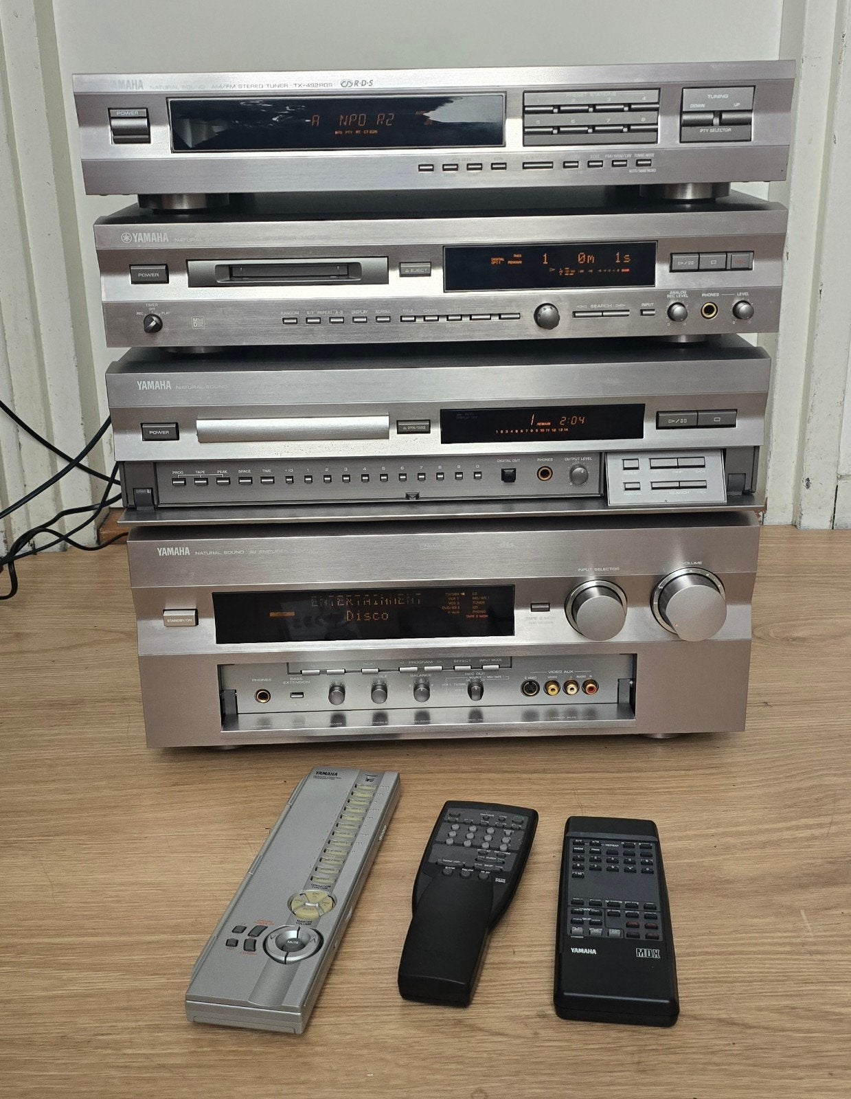 Yamaha Hifi Set: Tuner, MD-speler Receiver, Ophalen of Verzenden, Zo goed als nieuw, Overige merken