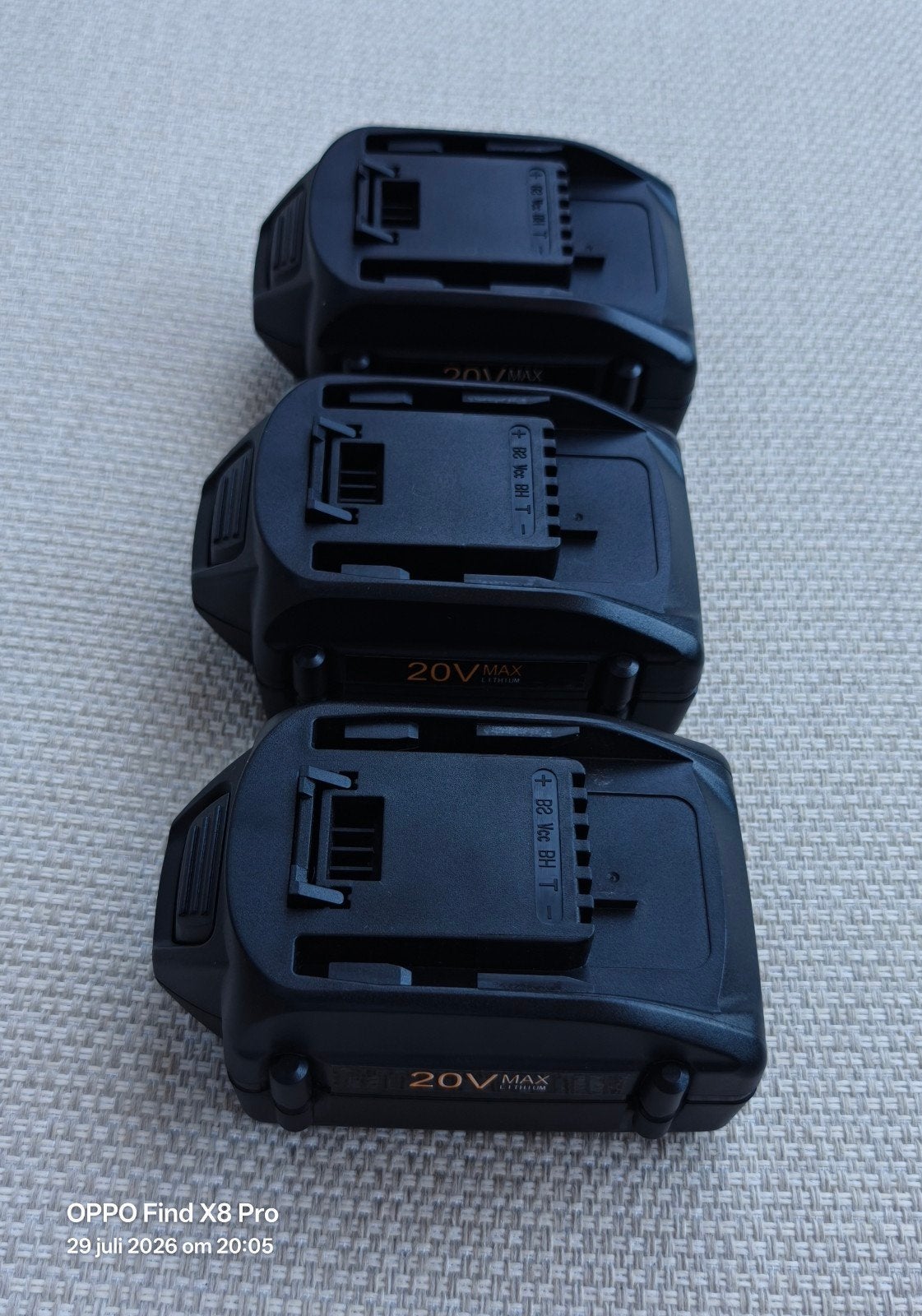 3x 20V MAX 6000mAh Li-ion Accu voor Worx Gereedschap, Ophalen of Verzenden, Nieuw, Overige typen