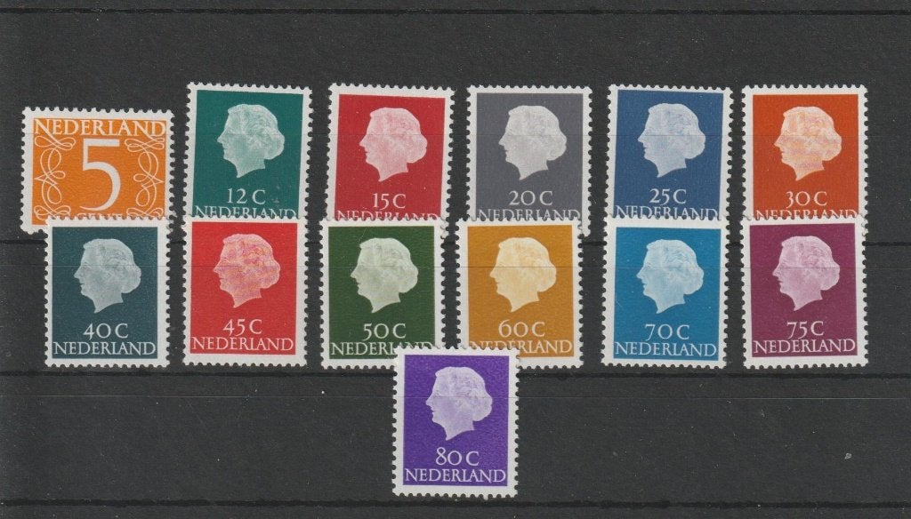 Nederland 1967, NVPH 618b t/m 634b, Fosfor. Ongebruikt., Postzegels en Munten, Ophalen of Verzenden, Na 1940, Postfris