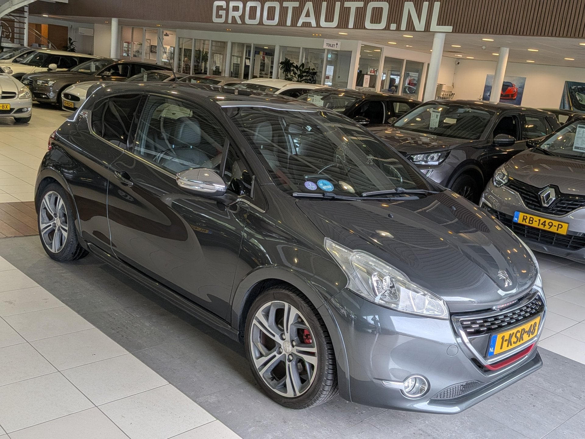 Peugeot 208 1.6 THP GTi Panoramadak, Airco, Cruise Control,, Auto's, Voorwielaandrijving, Euro 5, Gebruikt, Zwart