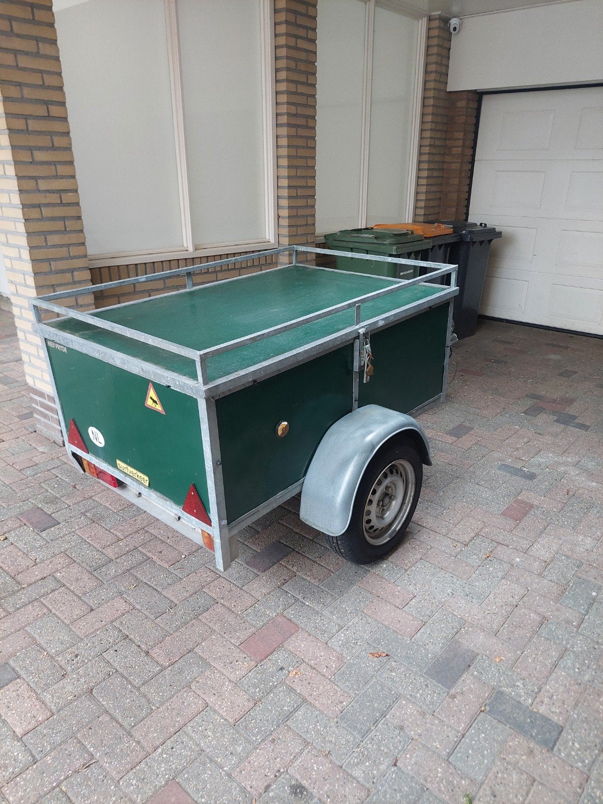 Te koop gegalvaniseerde fabrieks bagagewagen, Auto diversen, Aanhangers en Bagagewagens, Ophalen of Verzenden