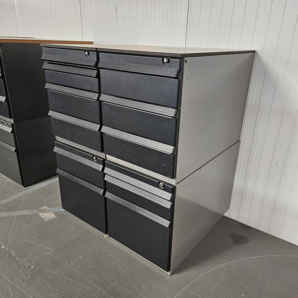 Ahrend 4-delig ladeblok met 12 lades - 104x85x77 cm, Niet ingevuld, Gebruikt, Niet ingevuld, Niet ingevuld
