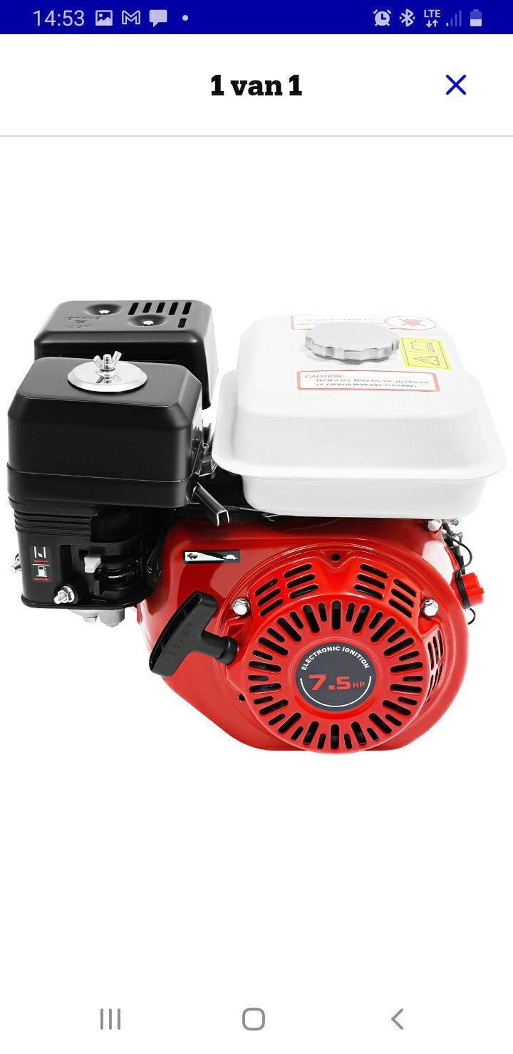 Benzinemotor 7.5 PK - Slechts één keer gebruikt, Ophalen, Zo goed als nieuw, Benzinemotor