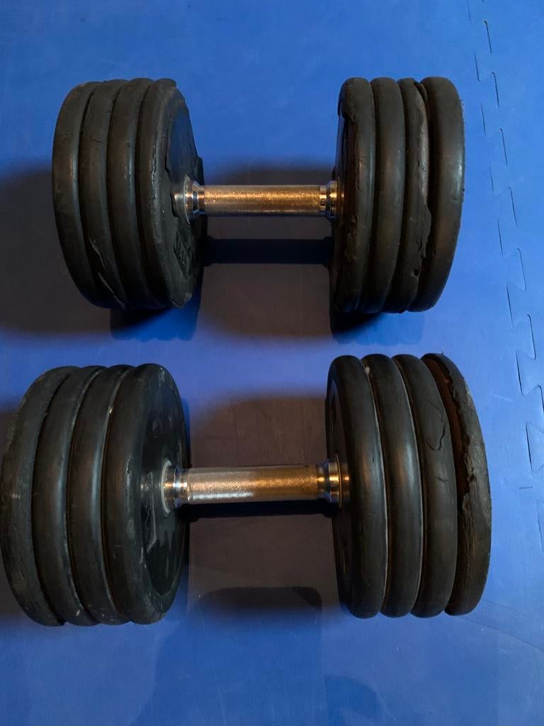 Dumbell 2 x 34 kg, Ophalen of Verzenden, Gebruikt, Dumbbell