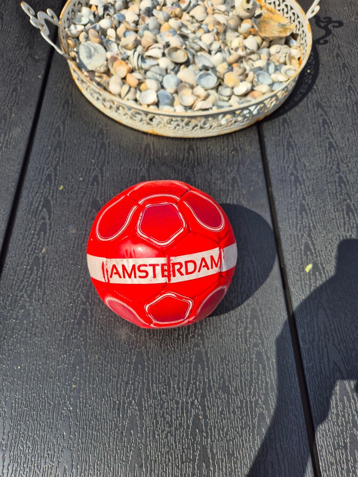 Kleine Ajax bal - Amsterdam, Sport en Fitness, Voetbal, Ophalen of Verzenden, Gebruikt, Bal