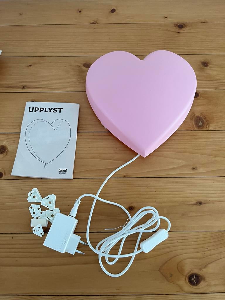IKEA UPPYST hartvormige wandlamp roze, Ophalen of Verzenden, Nieuw
