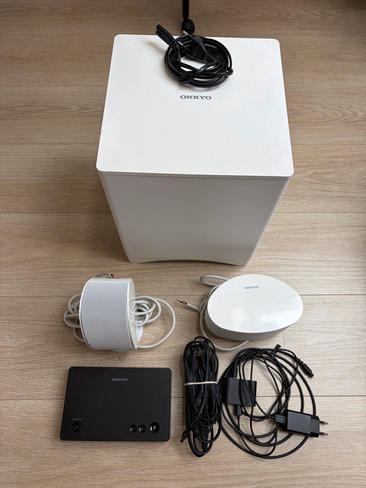 Onkyo 2.1 Home Cinema Systeem met Sub en Afst-bediening, Gebruikt, 2.1-systeem, Minder dan 40 watt, Overige spelers