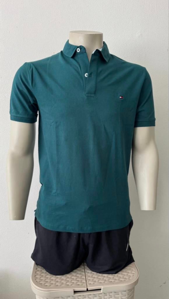 Tommy Hilfiger Polo Shirt - Maat L, Ophalen of Verzenden, Zo goed als nieuw, Maat 52/54 (L), Groen