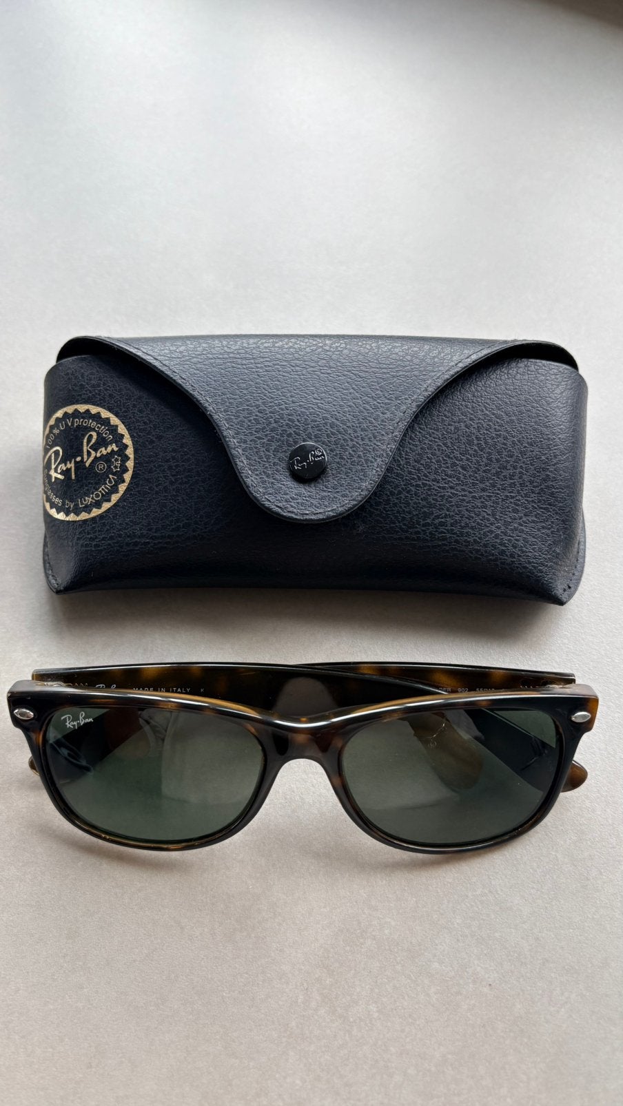 Rayban zonnebril Wayfarer, Zonnebril, Bruin, Ophalen of Verzenden, Zo goed als nieuw