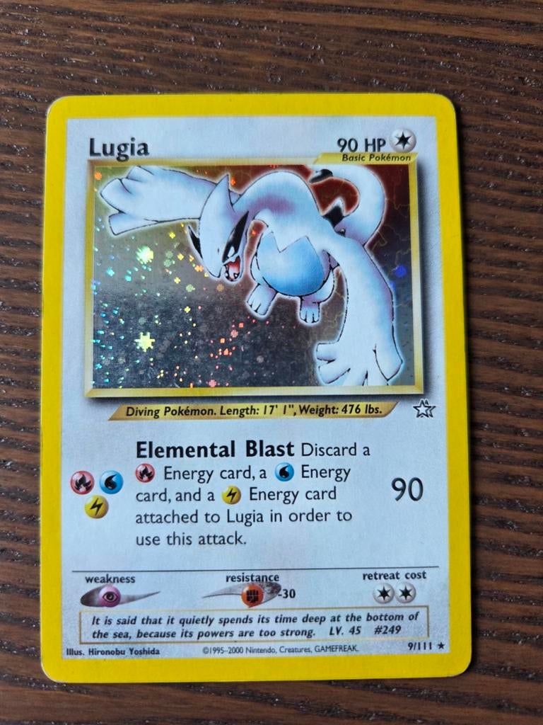 Lugia Neo Genesis, Hobby en Vrije tijd, Verzamelkaartspellen | Pokémon, Ophalen of Verzenden