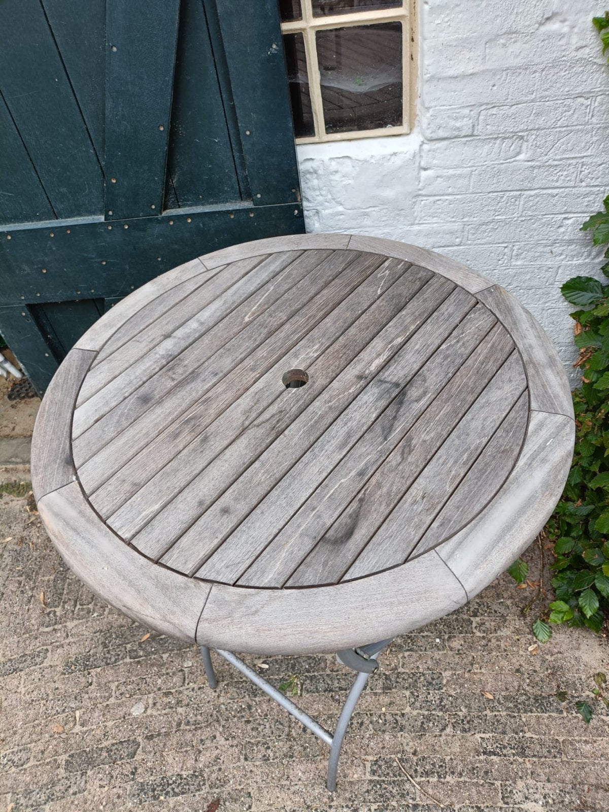 Houten bartafel - inklapbaar, Ophalen, Gebruikt