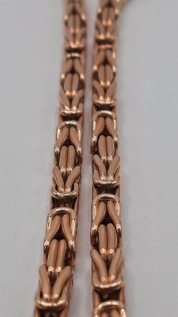 gouden Koningsketting 14kt, Sieraden, Tassen en Uiterlijk, Kettingen, Www.bredajuwelier.nl, Nieuw, Ophalen of Verzenden, Www.bredajuwelier.nl