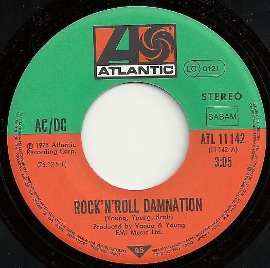 acdc, Cd's en Dvd's, Vinyl | Rock, Ophalen of Verzenden, Gebruikt, 7 inch, Poprock