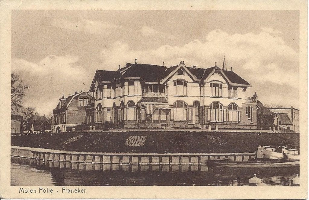 Franeker (Frl.) Molen Polle, gelopen 1932, Ophalen of Verzenden, 1920 tot 1940, Gelopen, Friesland