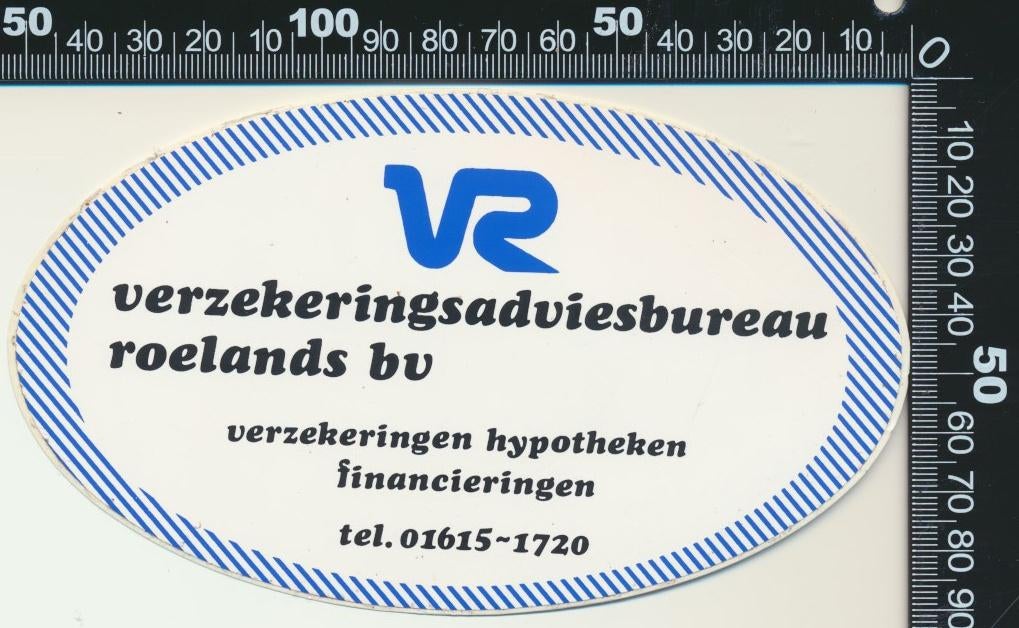 Sticker: Verzekeringsadviesbureau Roelands, Ophalen of Verzenden, Zo goed als nieuw, Bedrijf of Vereniging
