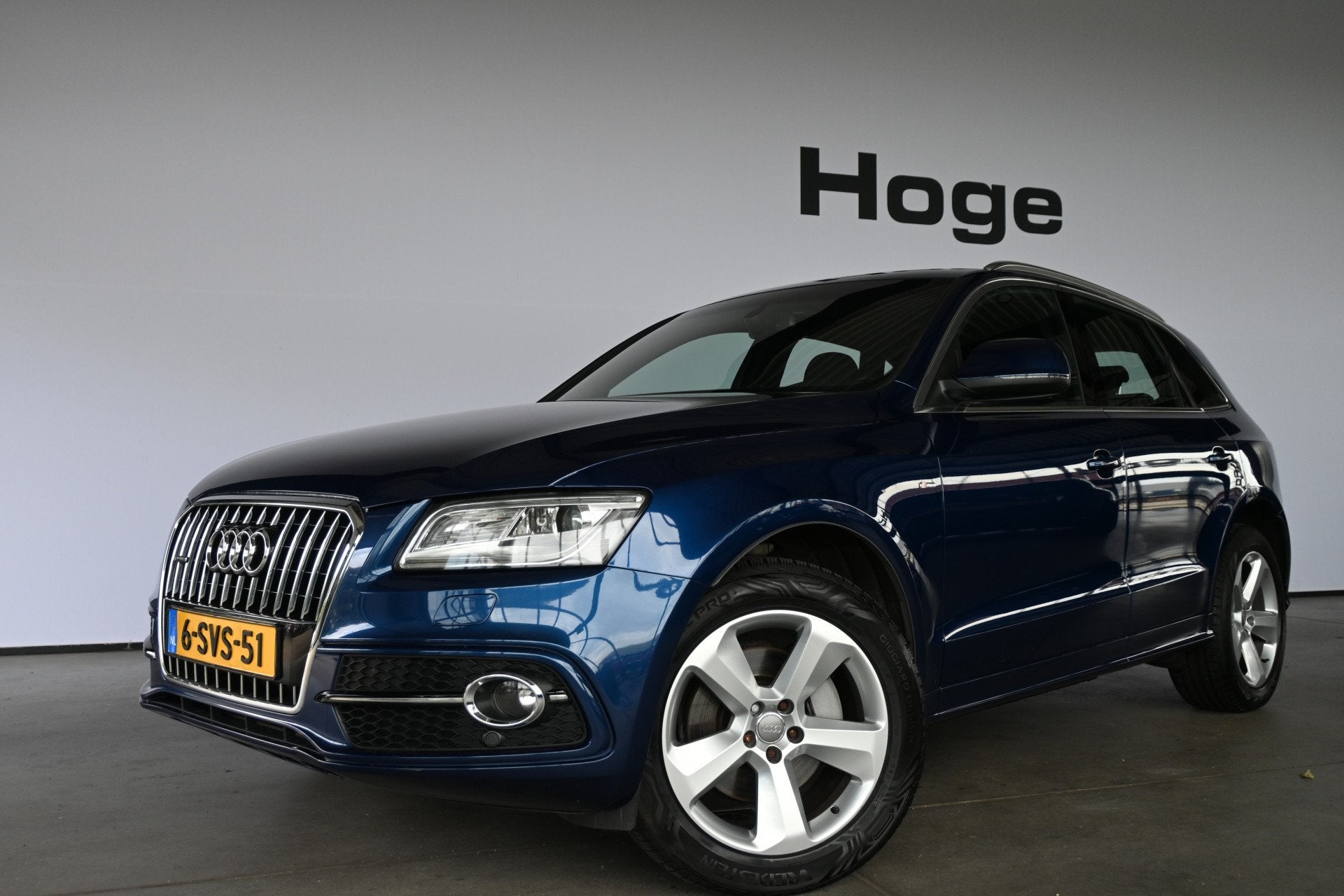 Audi Q5 3.0 TDI quattro S-line Clima Cruise control Navigati, Auto's, Automaat, Euro 5, Gebruikt, Blauw
