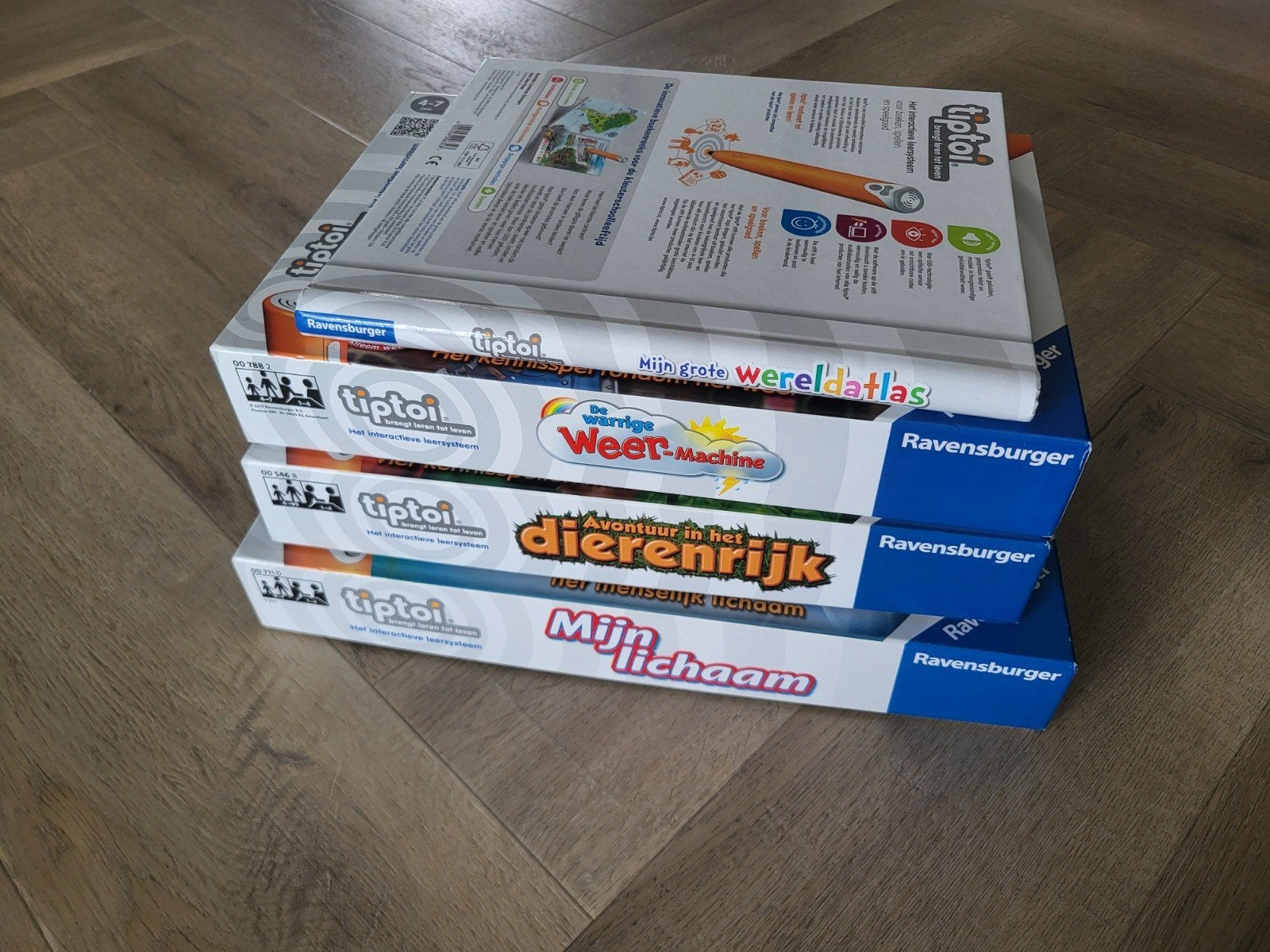 Tiptoi Ravensburger Educatieve Spellen (4 stuks), Ophalen of Verzenden, Zo goed als nieuw, Taal en Lezen, Met geluid
