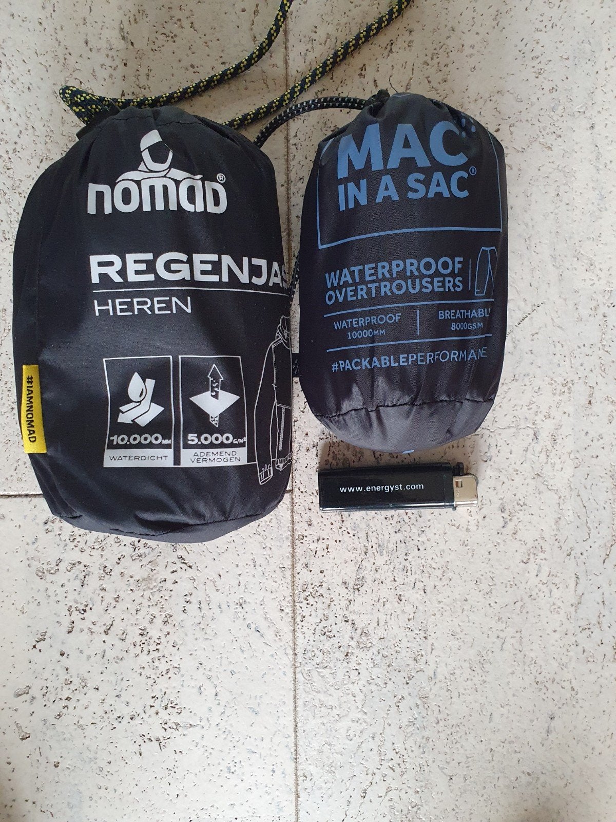Nieuwe Mac in a Sac & Nomad regenkleding ( maat M ), Caravans en Kamperen, Regenkleding, Ophalen of Verzenden
