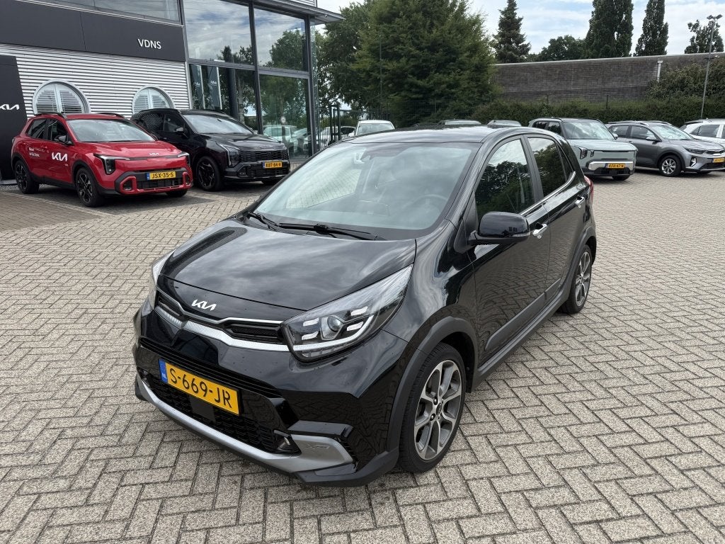 Kia Picanto 1.0 T-GDi 100PK X-Line 5-Zits + AFN. TREKHAAK!, Auto's, Gebruikt, 100 pk, Zwart, Origineel Nederlands