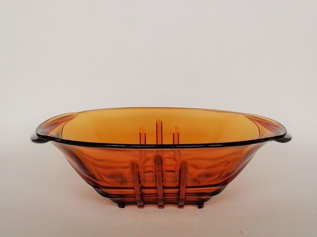 Schaal Stölzle Hermanova Hut Persglas Art Deco, Ophalen of Verzenden