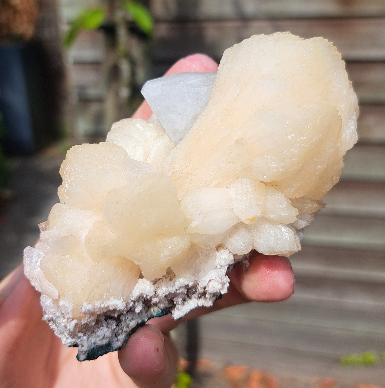 Stilbiet met Apofyliet kristal edelsteen verzameling stenen, Ophalen of Verzenden