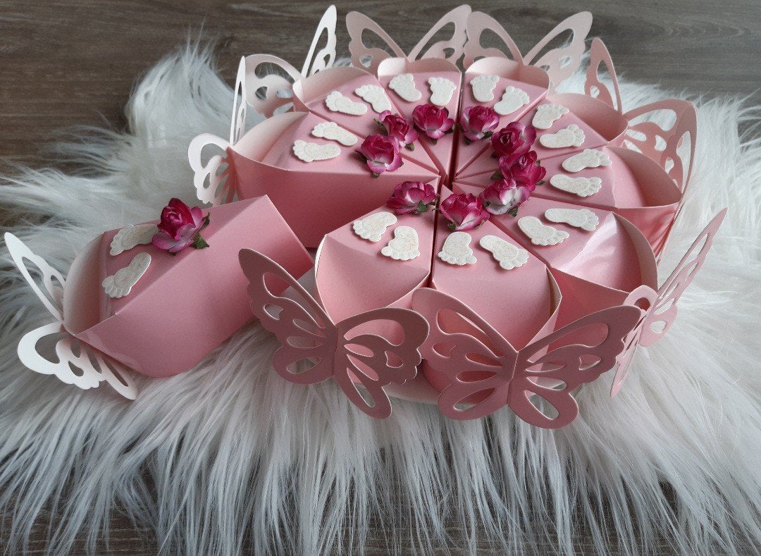 Nieuw! Roze baby cadeautaart, gender reveal, 10 cadeaupunten, Ophalen of Verzenden, Nieuw, Kraamcadeau