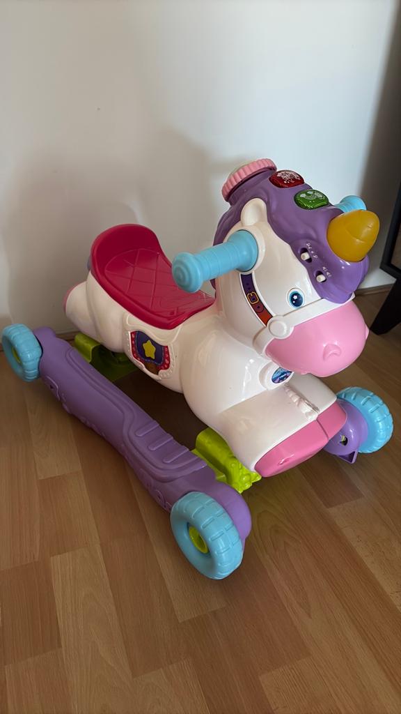 VTech Hobbel en Speel Eenhoorn - Interactief Babyspeelgoed, Ophalen, Gebruikt, Auto, Met licht