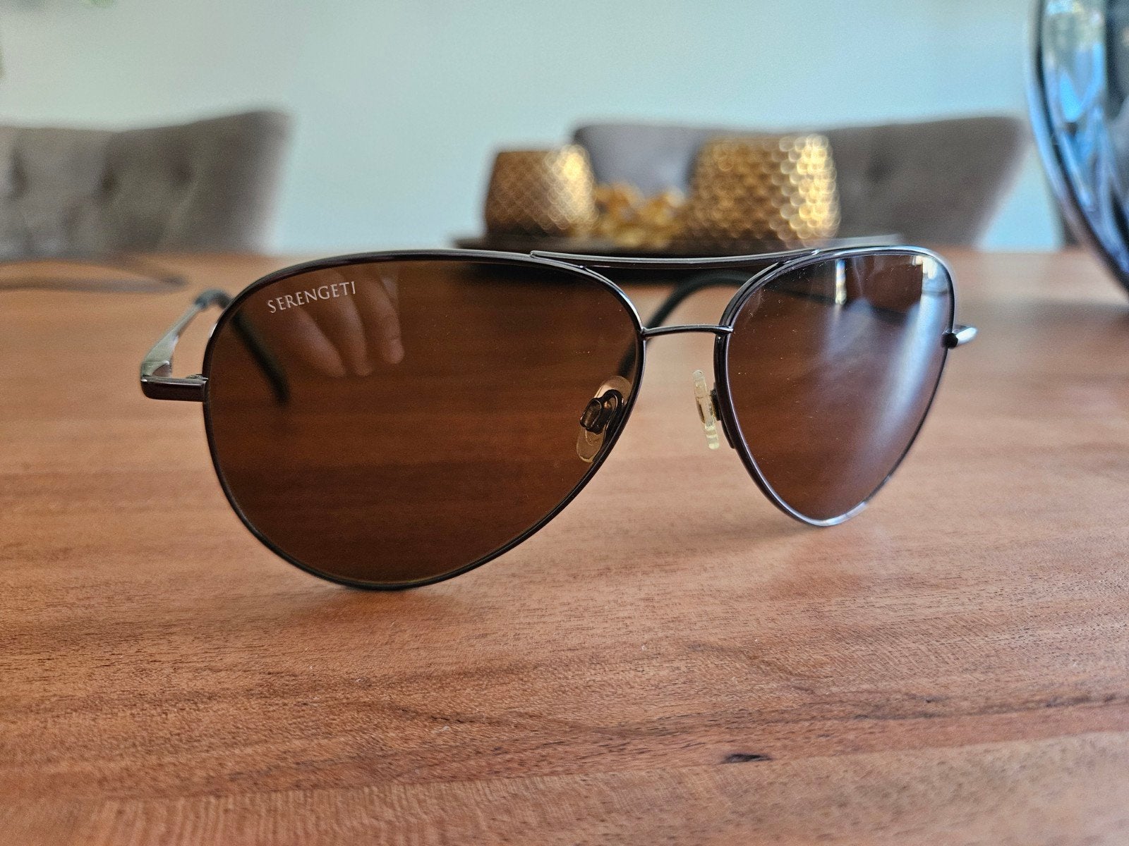 Serengeti carrara 5297 59 piloten zonnebril, Sieraden, Tassen en Uiterlijk, Zonnebrillen en Brillen | Heren, Ophalen, Bruin, Overige merken