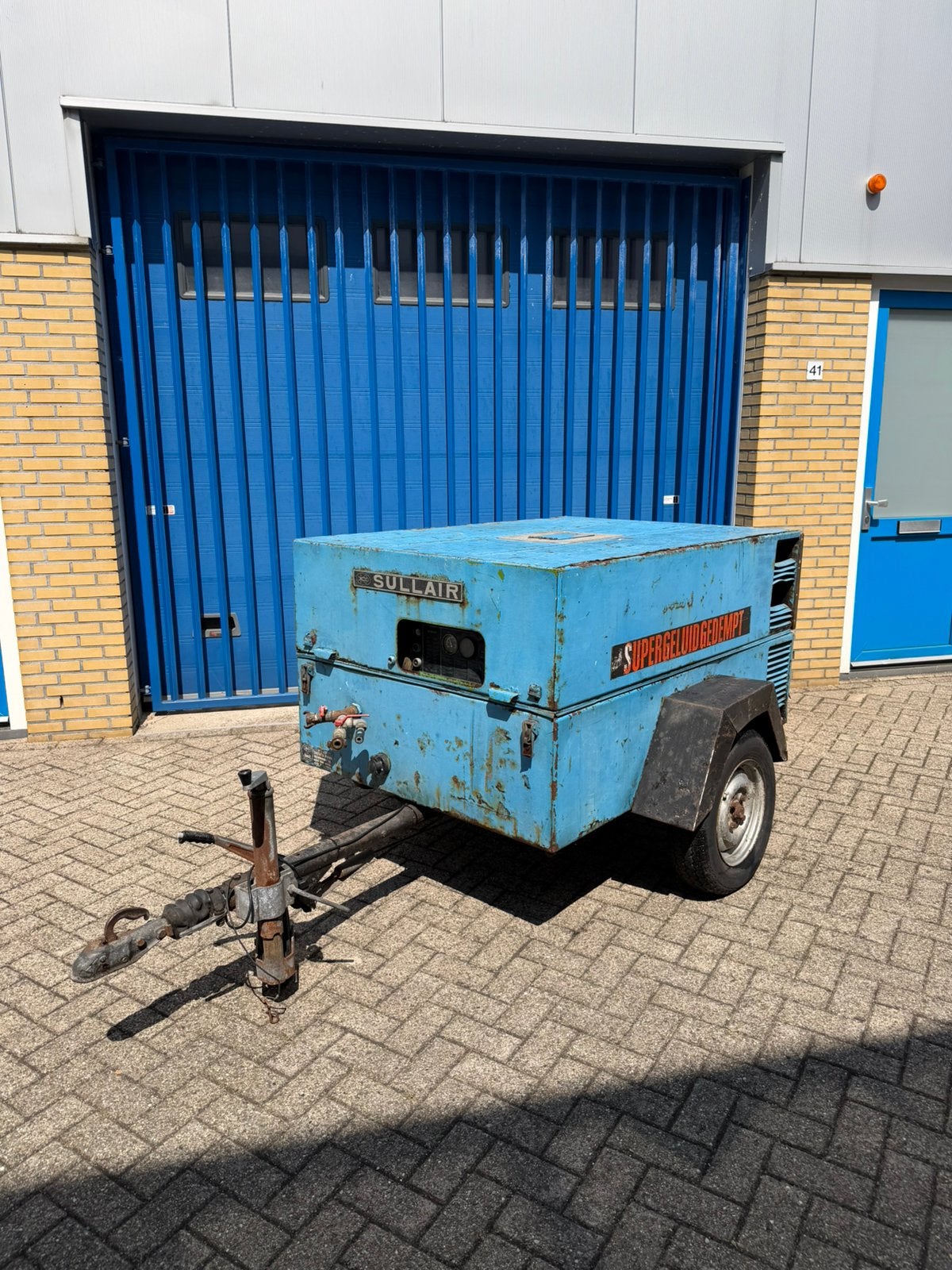 Mobiele diesel compressor sullair, Doe-het-zelf en Verbouw, Compressors, 100 liter of meer, Ophalen of Verzenden, Zo goed als nieuw