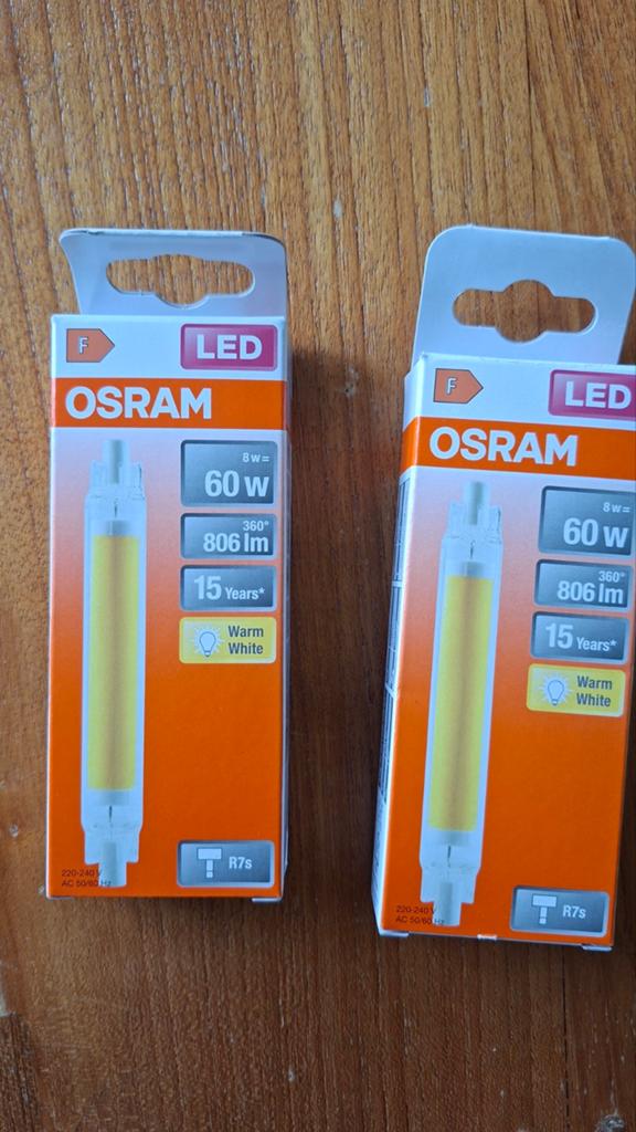 OSRAM LED R7s Lamp 8W (60W equivalent) Warm Wit 2700K, Led-lamp, 60 watt of meer, Nieuw, Overige fittingen