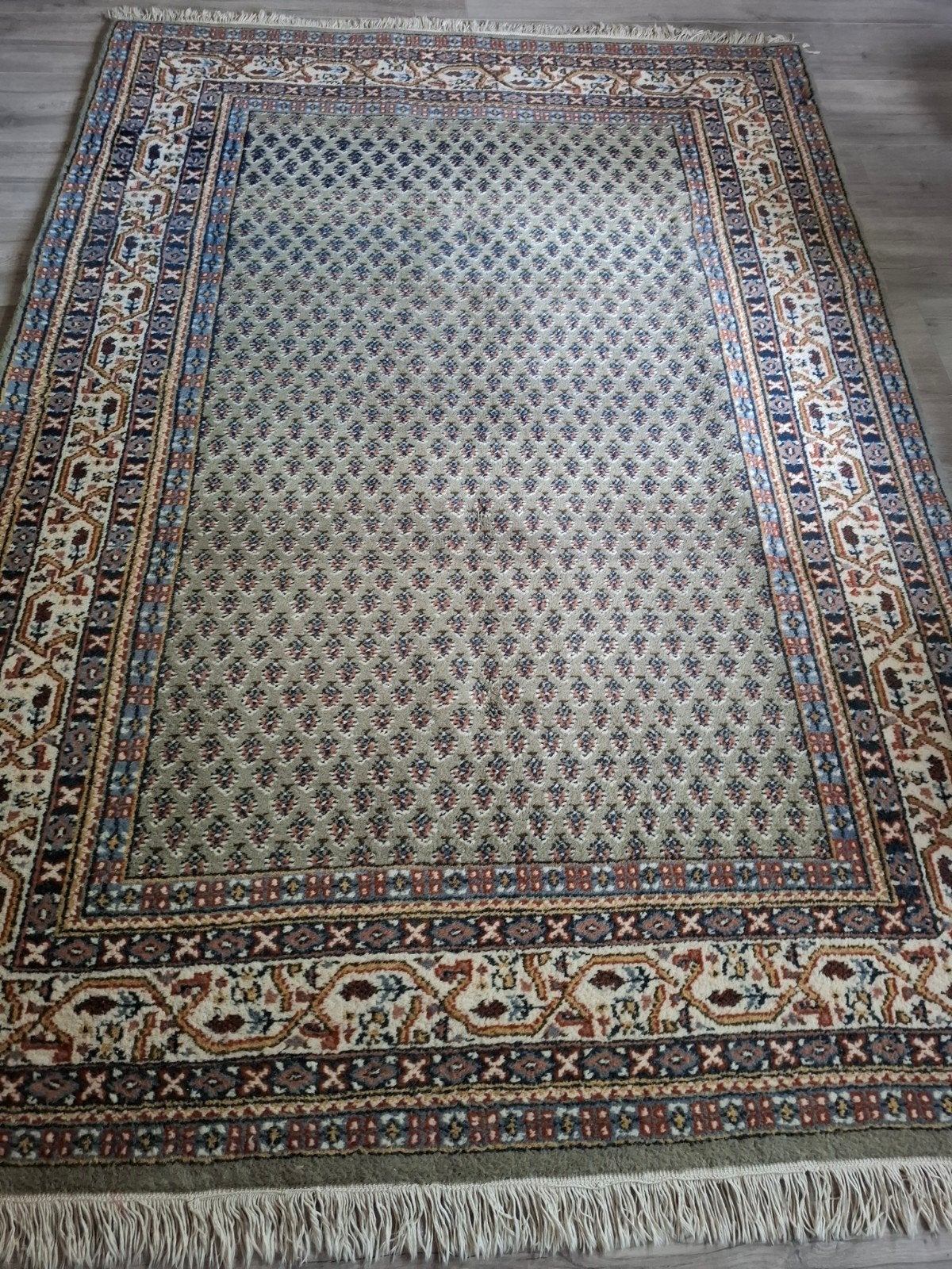 Handgemaakte Perzische tapijt Mir, Ophalen, Zo goed als nieuw, Rechthoekig, 200 cm of meer