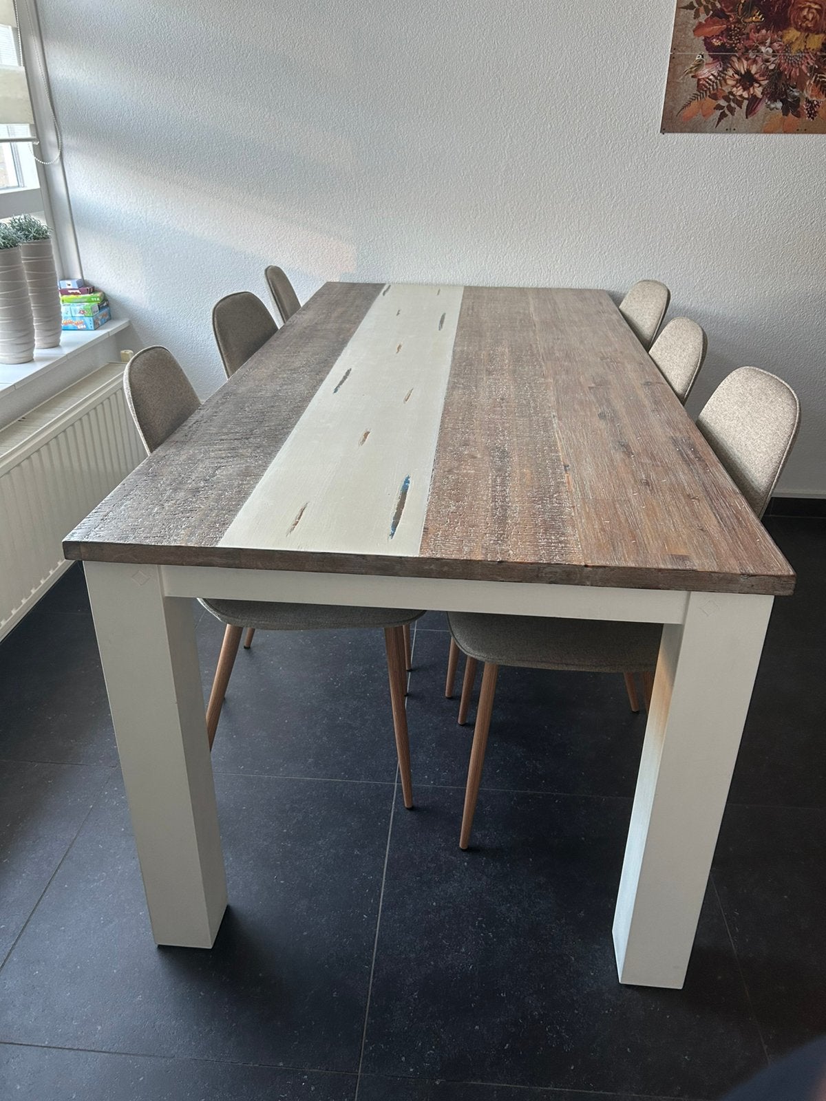 H&H acaciahouten eettafel 190x90 (uitschuifbaar 240), Huis en Inrichting, Tafels | Eettafels, Ophalen, 200 cm of meer, 50 tot 100 cm