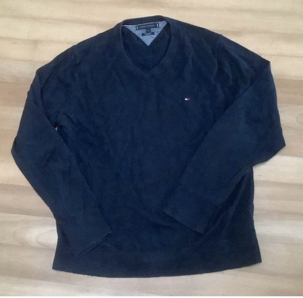 Tommy Hilfiger trui maat M, en Tommy H polo maat M, Ophalen of Verzenden, Zo goed als nieuw, Maat 48/50 (M), Blauw