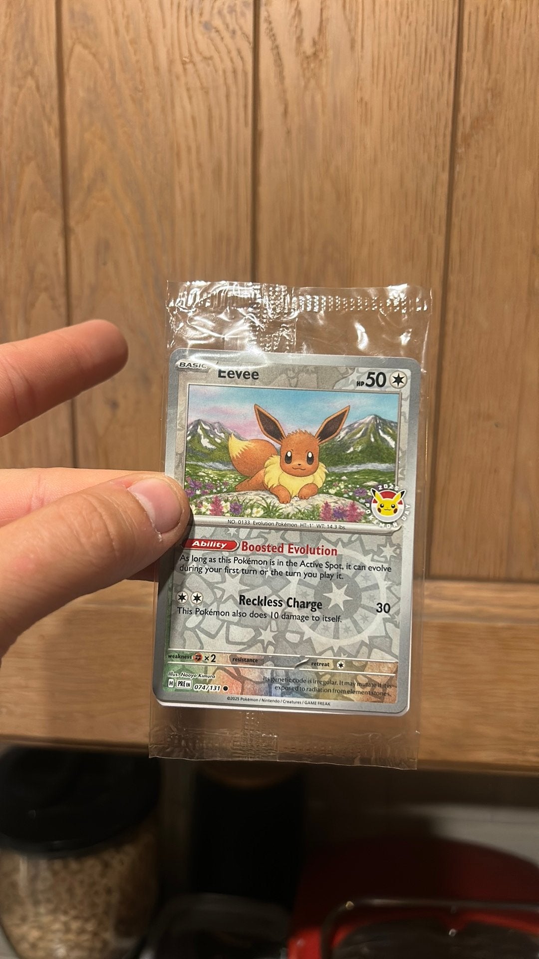 Eevee kaart 2025 pokemon day, Ophalen of Verzenden, Zo goed als nieuw