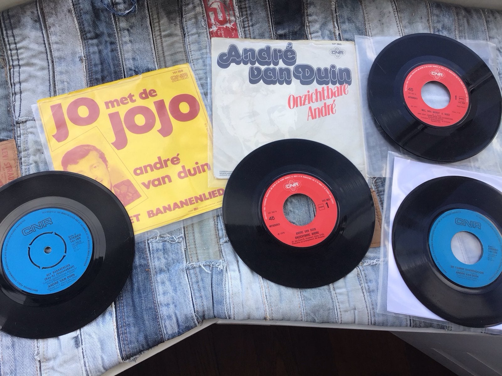 André van Duin - bananenlied/Onzichtbare André 4 singles, Cd's en Dvd's, Gebruikt, 7 inch, EP, Nederlandstalig