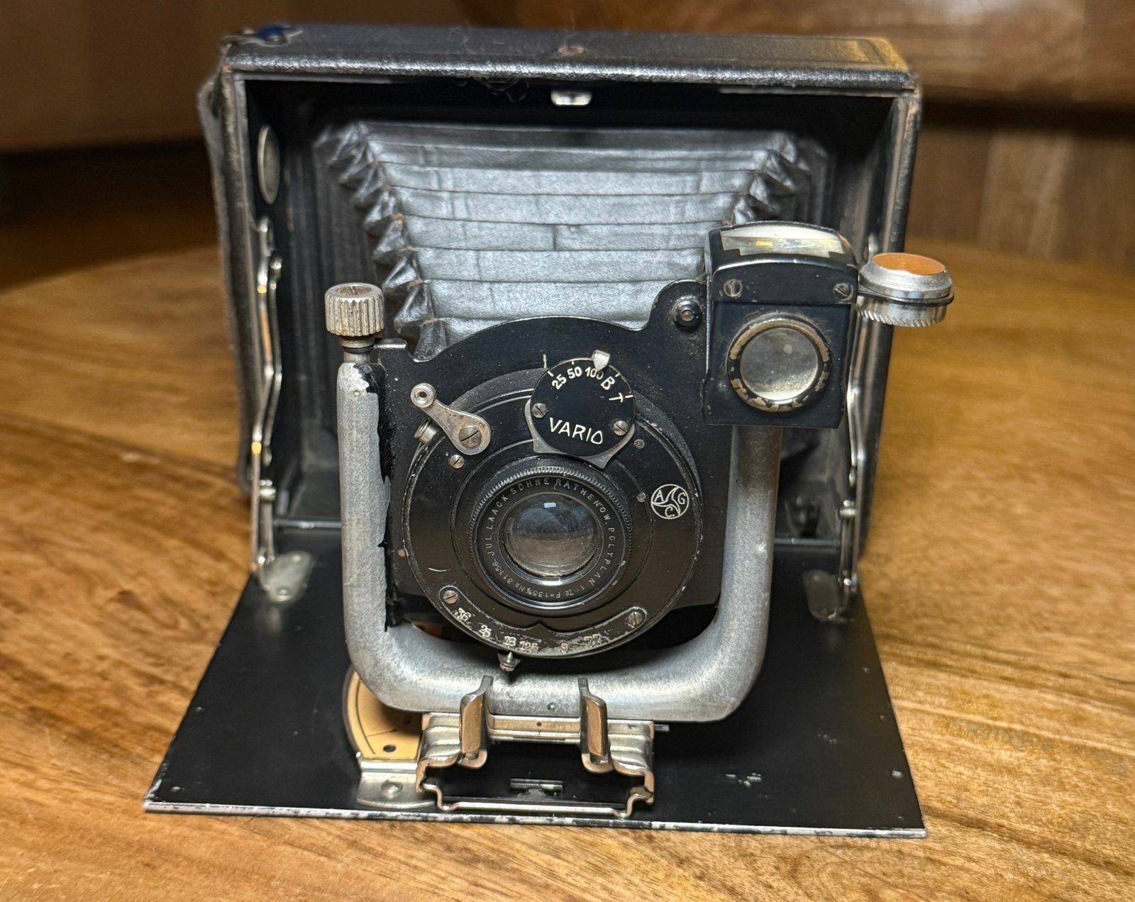 Orionwerk 9x12 Vouwcamera – Laack Polyplan 135mm – Vario, Ophalen of Verzenden, Zo goed als nieuw, Compact, Overige Merken