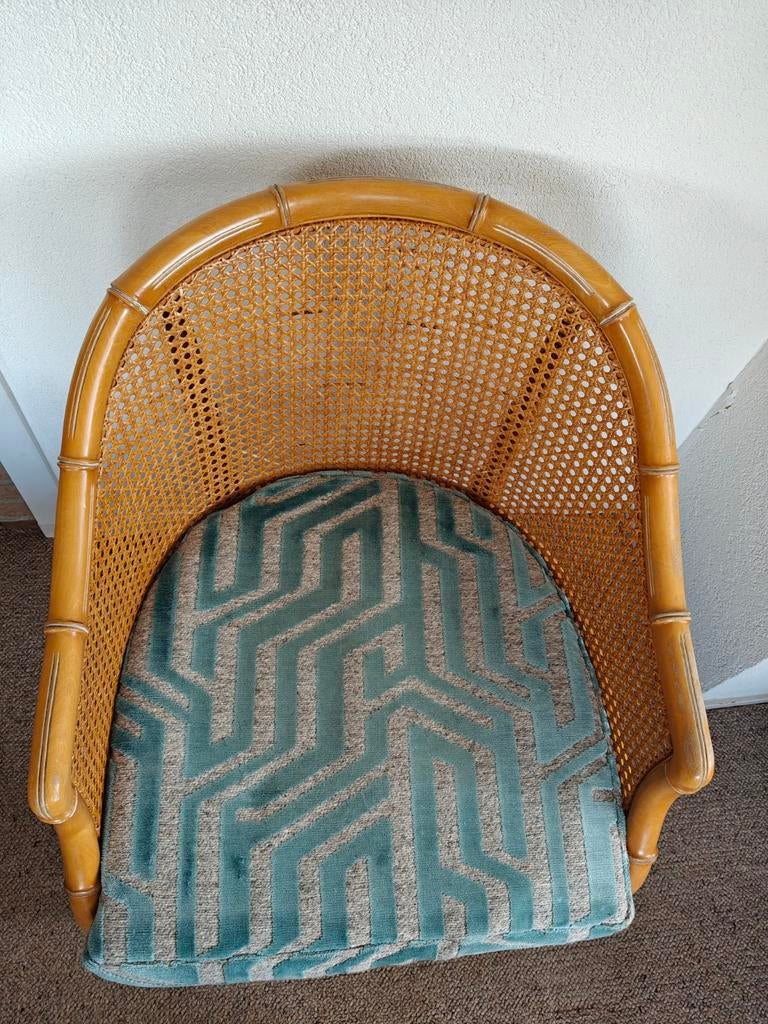 Leuk rieten stoeltje te koop, Ophalen of Verzenden, Zo goed als nieuw, Stoel(en)