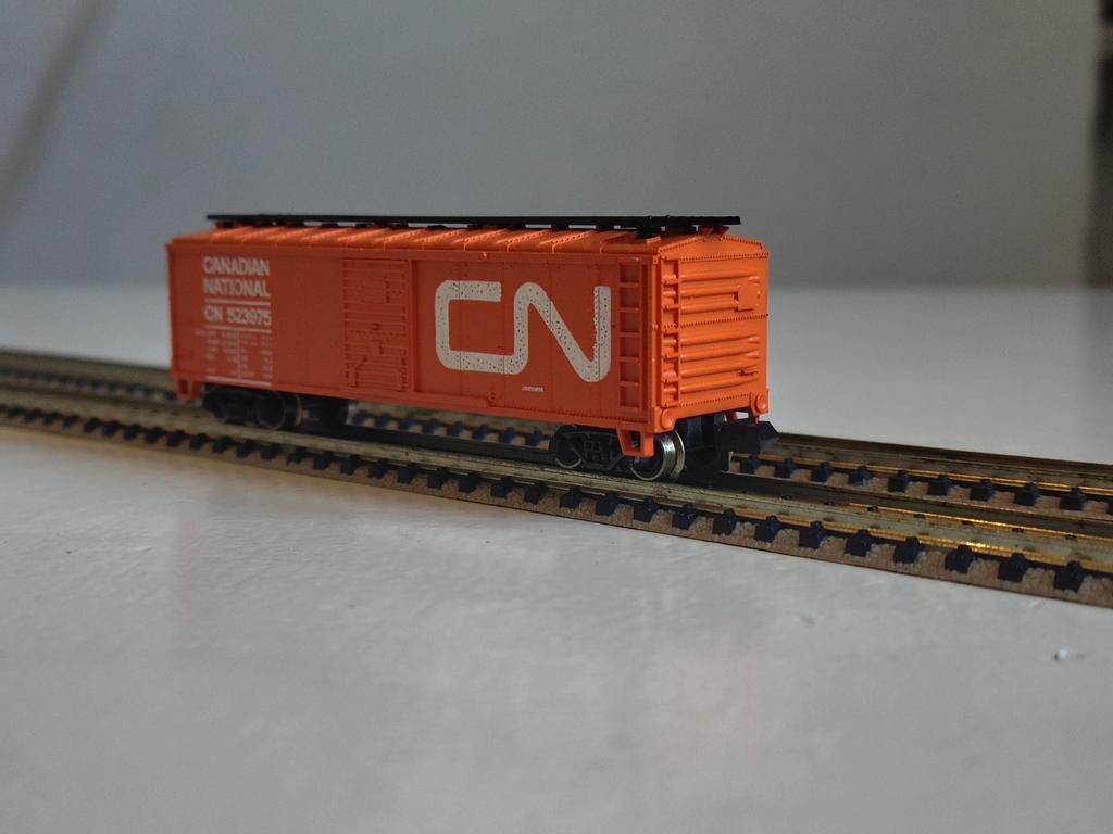 Atlas N spoor goederenwagon Canadian National Box car, Hobby en Vrije tijd, Modeltreinen | N-Spoor, Overige merken, Gebruikt, Gelijkstroom of Wisselstroom