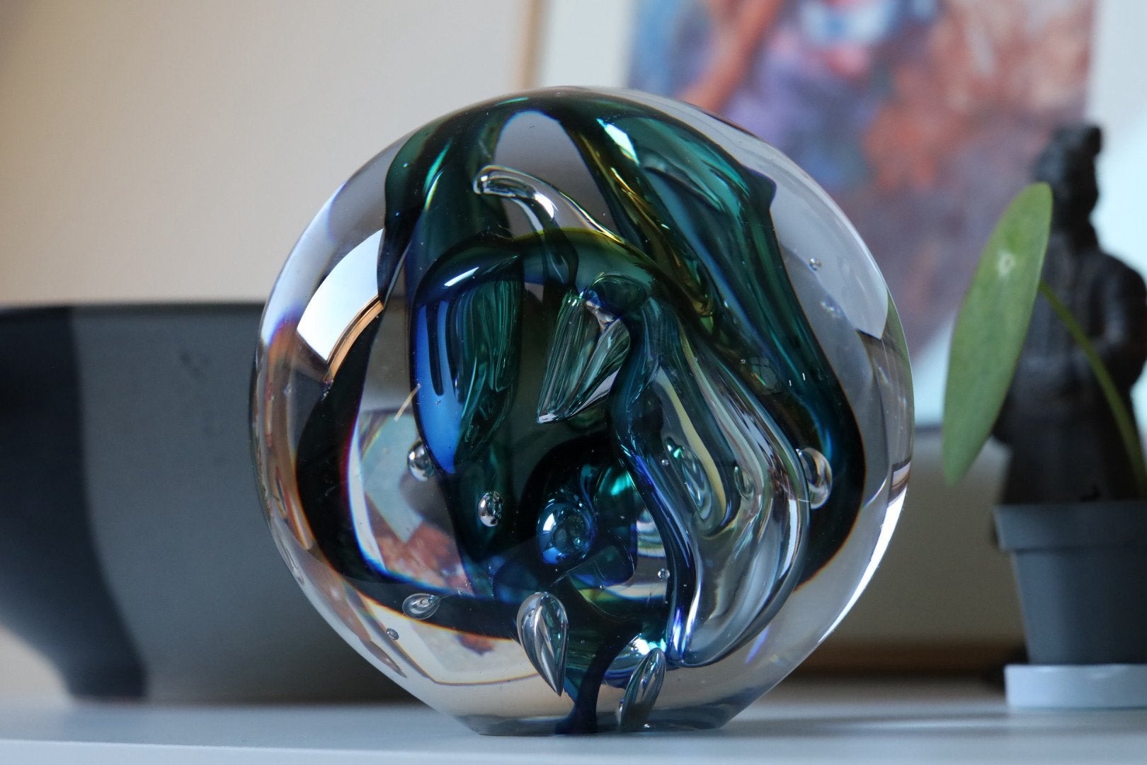 Royal Leerdam kristallen bol - Uniek design, Antiek en Kunst, Antiek | Glas en Kristal, Ophalen of Verzenden