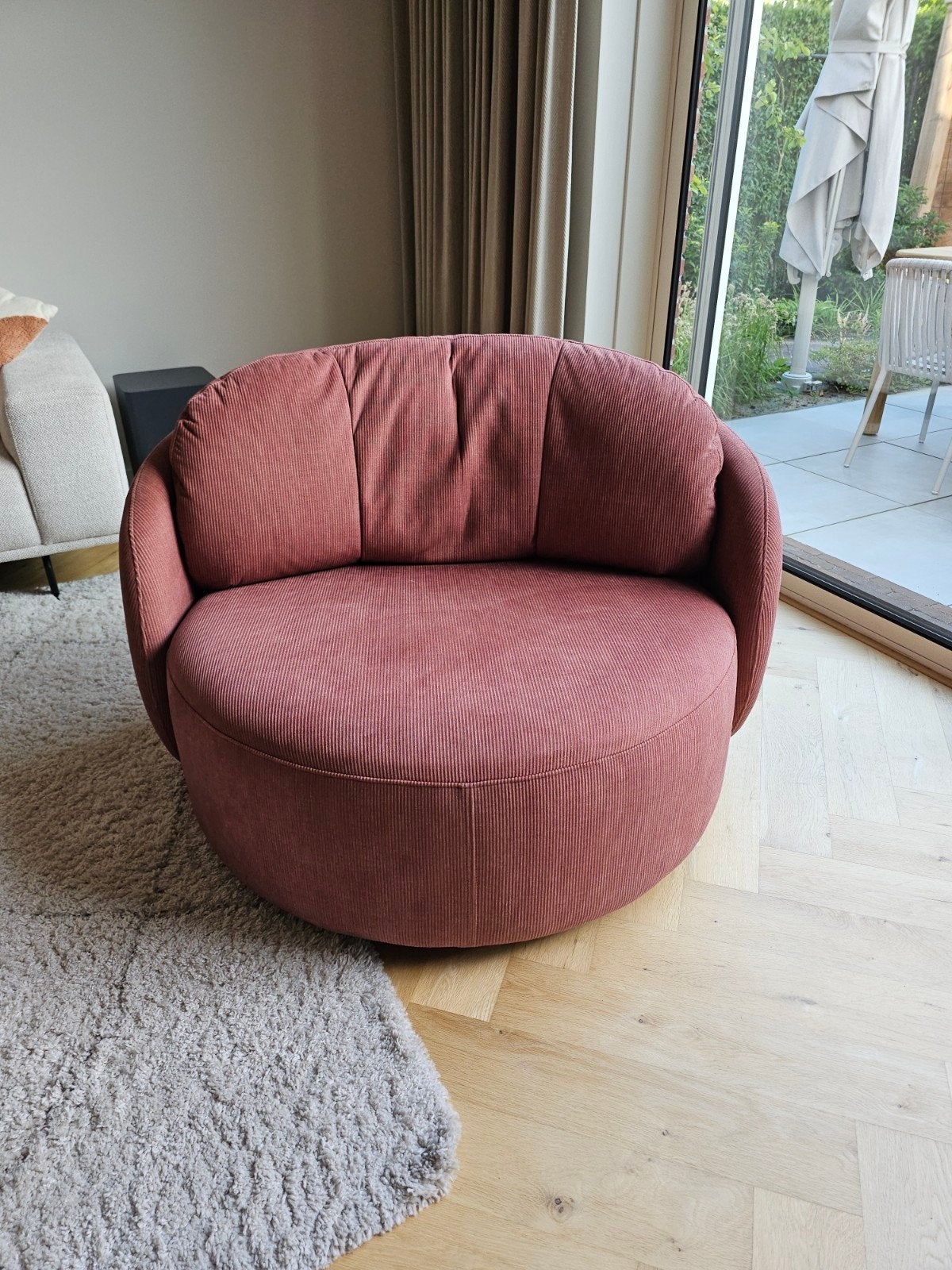 Loveseat Murcial 113x103x80 | Koper Maison | Grote fauteuil, Huis en Inrichting, Fauteuils, Ophalen, 100 tot 125 cm, Zo goed als nieuw