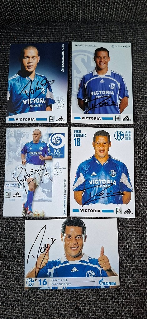 Spelerskaart met handtekening; Dario Rodriguez # Schalke 04, Verzamelen, Ophalen of Verzenden, Nieuw, Buitenlandse clubs, Spelerskaart