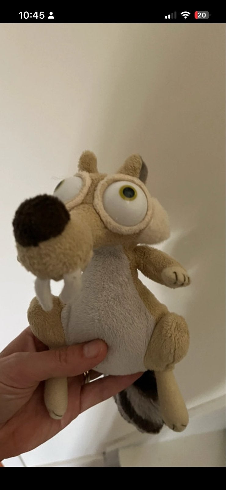 Scrat knuffel van Ice Age, Overige merken, Overige karakters, Overige typen, Ophalen of Verzenden