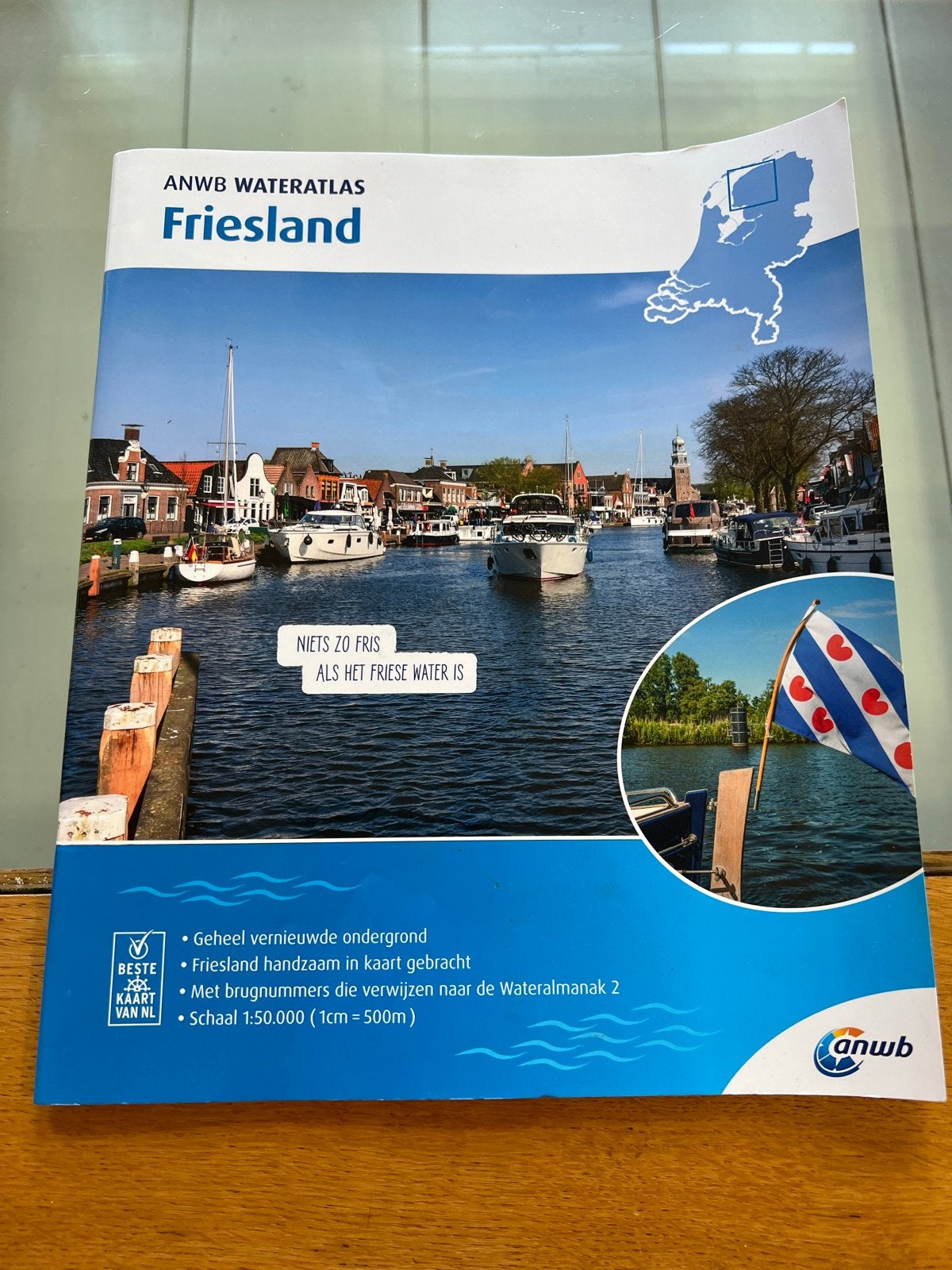 ANWB Wateratlas Friesland 2022 - Gedetailleerde Kaarten, Overige atlassen, 2000 tot heden, Ophalen of Verzenden, Zo goed als nieuw
