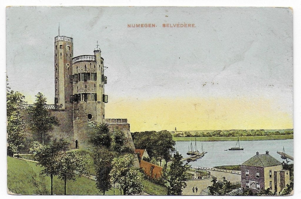 Nijmegen Belvedere Ansichtkaart Uit 1909 ( B7291 ), Ophalen of Verzenden, Voor 1920, Gelderland