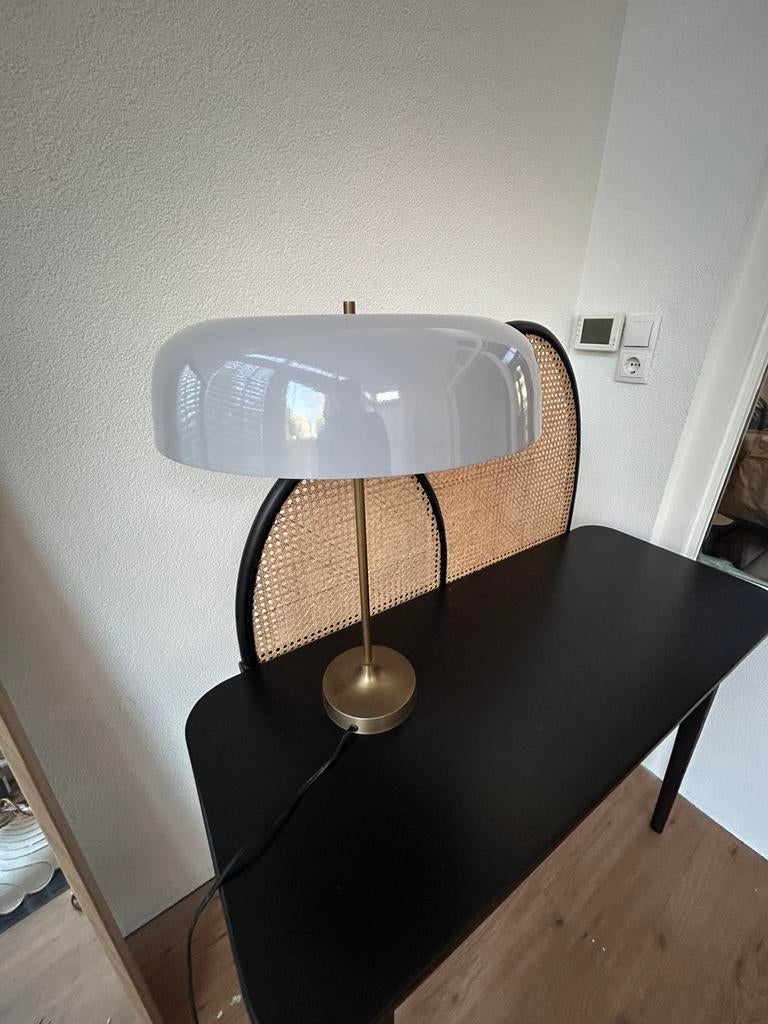Messing tafellamp, Huis en Inrichting, Tafels | Kaptafels, Ophalen of Verzenden, Zo goed als nieuw, 50 tot 100 cm, Minder dan 100 cm