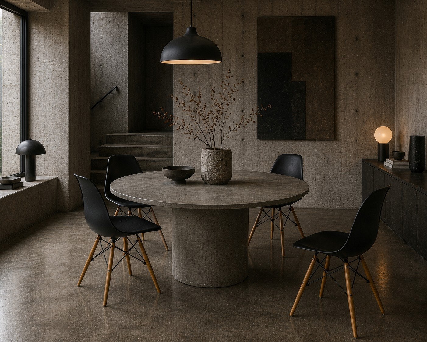 4 originele Vitra Eames DSW eetkamerstoelen, Ophalen