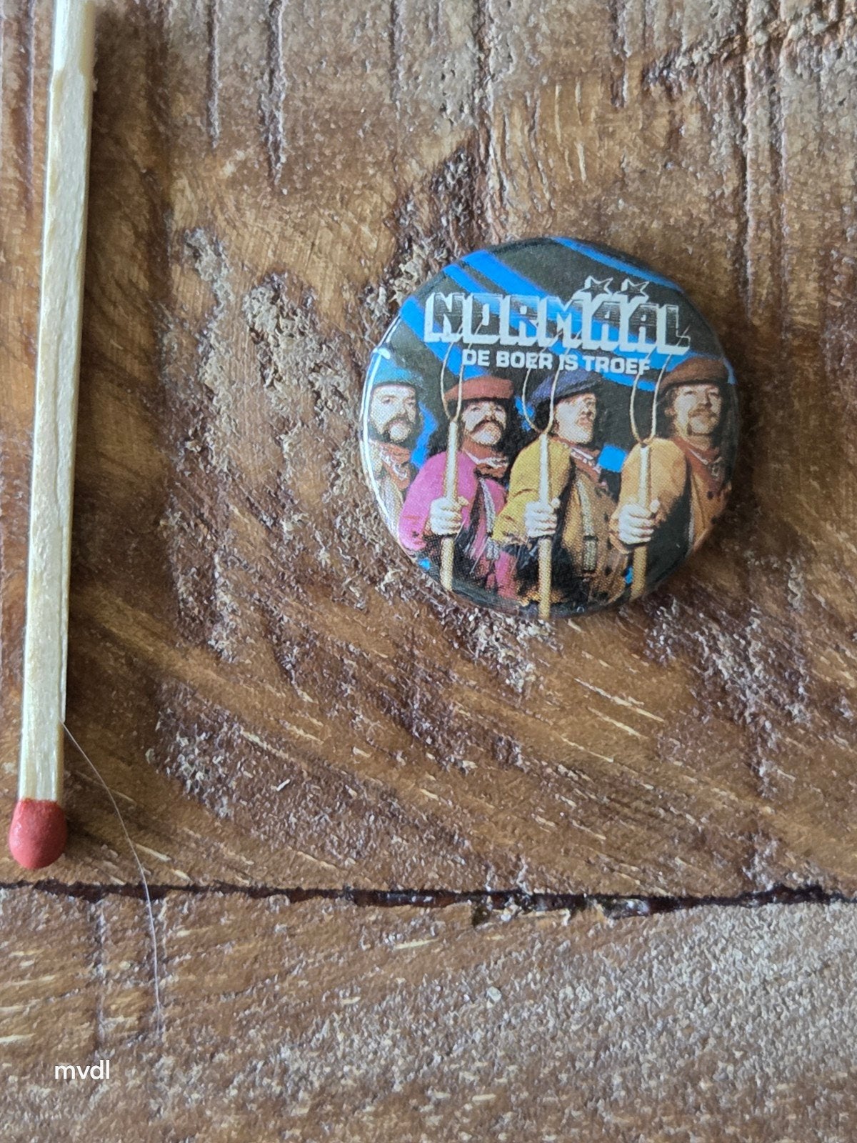 Normaal 'De Boer Is Troef' Button/Speldje, Ophalen of Verzenden, Gebruikt, Overige onderwerpen, Button