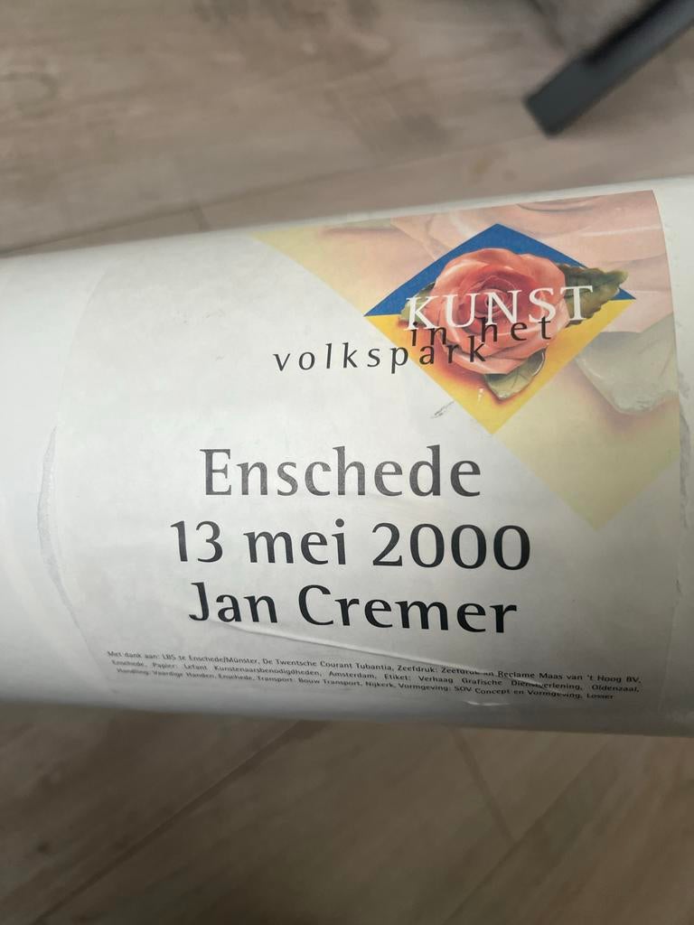 Zeefdruk Jan Cremer Enschede 13 mei 2000, Ophalen of Verzenden
